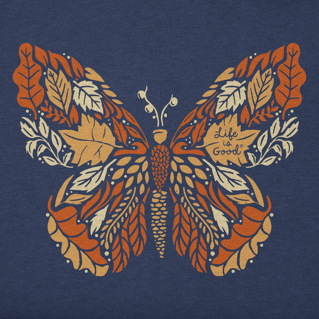 Product image for "Women's Autumn Butterfly Short Sleeve Crusher Vee" ||160340_2