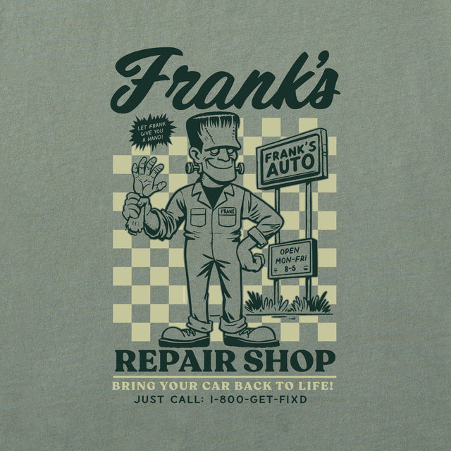 Product image for "Men's Frank's Repair Shop Short Sleeve Crusher Tee" ||160379_2