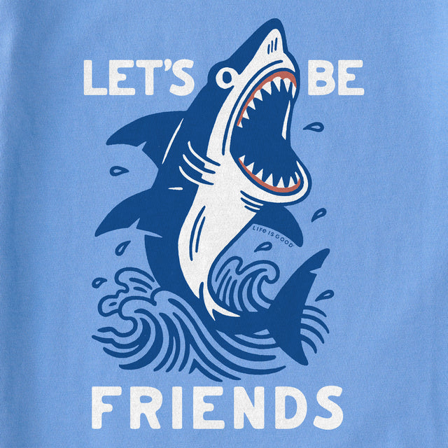 Product image for "Kids Let's Be Friends Shark Short Sleeve Crusher Tee" ||172202_2