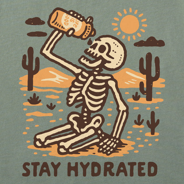 Product image for "Women's Stay Hydrated Skeleton Short Sleeve Crusher Tee" ||172285_2