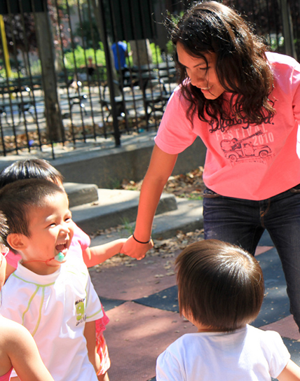 playmaker and kids playing